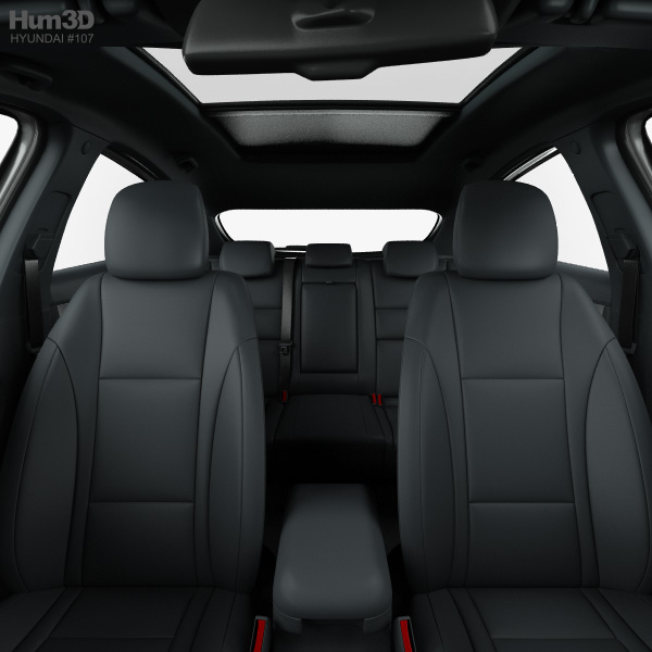 Hyundai i30 5-door with HQ interior 2018 3D model - Download