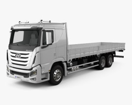 Hyundai Xcient Flatbed Truck 2017 3D model