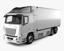 Hyundai Xcient FCEV Box Truck 2023 3D model