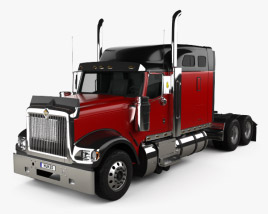 International 9900i Tractor Truck 2014 3D model