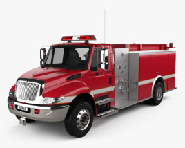International Durastar Camion de Pompiers 2014 Modèle 3D