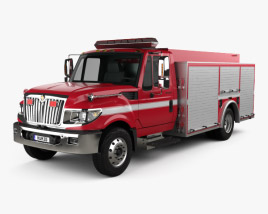 International TerraStar Feuerwehrauto 2015 3D-Modell