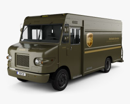 International 1552SC P70 UPS Truck 2018 3D model