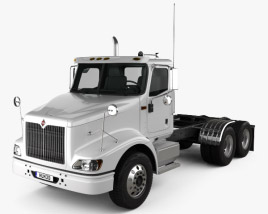 International 9200 Day Cab Tractor Truck 2015 3D model