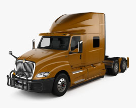 International LT 73 Hi-Rise Cabina Dormitorio Camión Tractor 3 ejes 2024 Modelo 3D