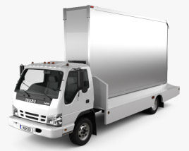Isuzu NPR Mobile Billboard Truck 2011 3D-Modell
