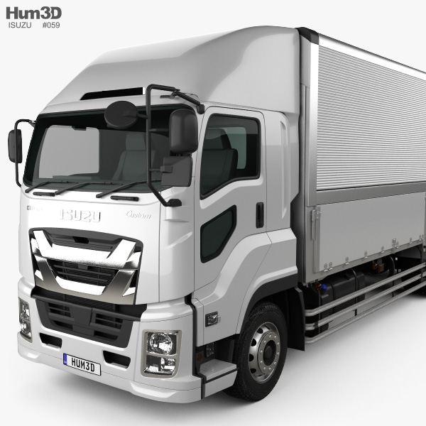 Isuzu Giga 箱式卡车2021 3D模型- 下载车辆on 3DModels.org