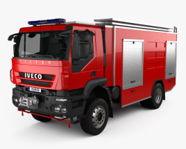 Iveco Trakker Fire Truck 2014 3D model