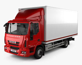 Iveco EuroCargo с закрытым кузовом 2016 3D модель