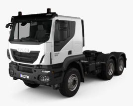 Iveco Trakker 트랙터 트럭 3축 2016 3D 모델 
