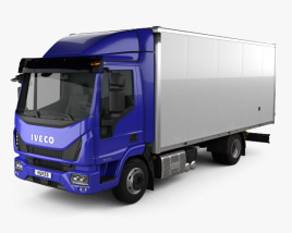 Iveco EuroCargo 75-210 Box Truck 2018 3D model