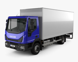 Iveco EuroCargo 箱式卡车 2018 3D模型