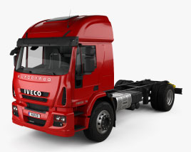 Iveco EuroCargo Camion Châssis 2 essieux avec Intérieur 2016 Modèle 3D