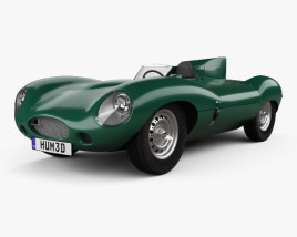 Jaguar D-Type 1955 3D模型