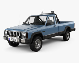 Jeep Comanche MJ 1992 3D 모델 