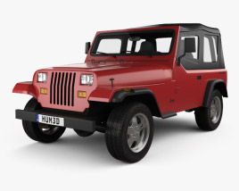 Jeep Wrangler YJ 1987 3D 모델 