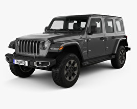 Jeep Wrangler Unlimited Sahara 2020 3D 모델 