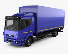 KamAZ 5308 A4 Box Truck 2017 3D model