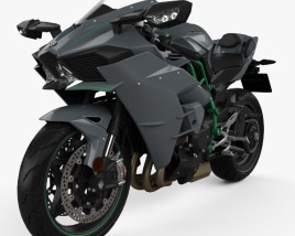 Kawasaki Ninja H2 2015 3D 모델 
