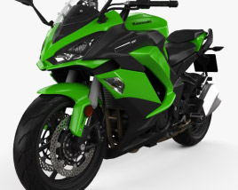 Kawasaki Z1000SX 2017 3D 모델 