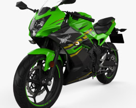 Kawasaki Ninja 125 2019 3D-Modell