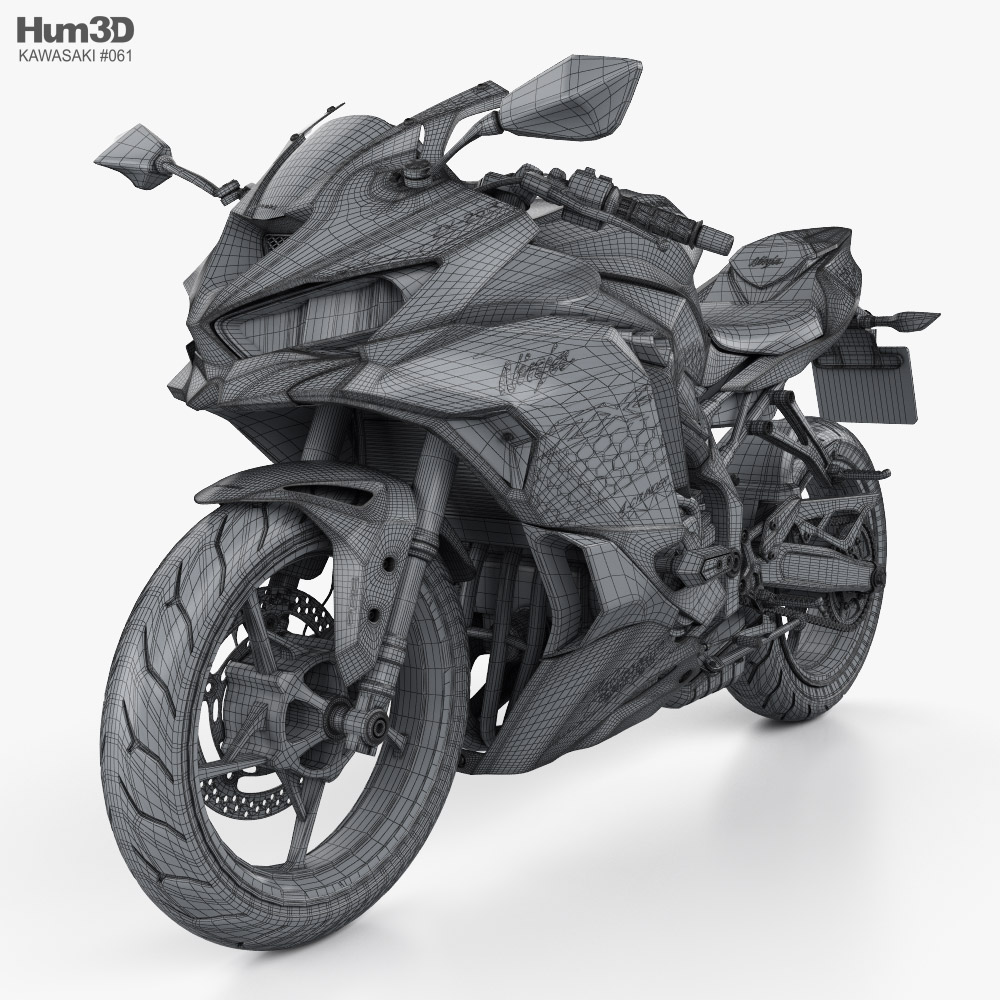 Kawasaki Ninja ZX-25R 2020 3D模型- 下载车辆on 3DModels.org