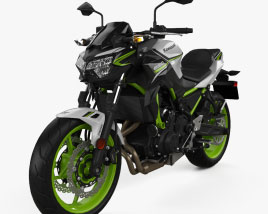 Kawasaki Z650 2024 3Dモデル
