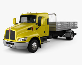 Kenworth T170 Бортовой грузовик 2015 3D модель