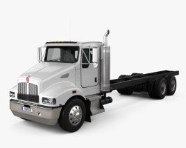 Kenworth T359 Day Cab Chassis Truck 3-axle 2014 3D model