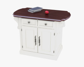 Traditions Kitchen Island 3D 모델 