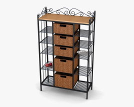 Manilla Kitchen Storage Rack 3D model