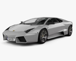 Lamborghini Reventon with HQ interior 2009 3D model