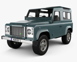 Land Rover Defender 90 旅行車 2014 3D模型