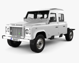 Land Rover Defender 130 Double Cab Chassis 2014 3D model