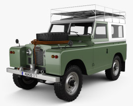Land Rover Series IIA 88 Pickup 1968 3D модель