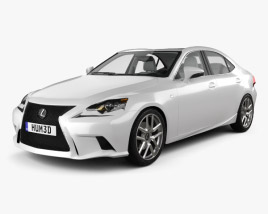 Lexus IS (XE30) F Sport with HQ interior 2016 3D model