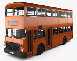 Leyland Victory II Двухэтажный автобус 1978 3D модель