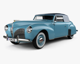Lincoln Zephyr Continental Кабриолет 1939 3D модель