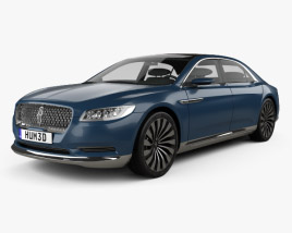 Lincoln Continental 컨셉트 카 2017 3D 모델 