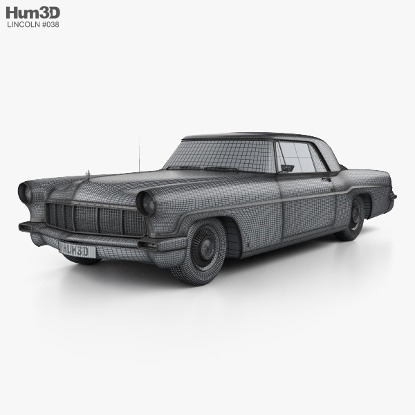Lincoln Continental Mark II 1957 3Dモデル - ダウンロード Sports car on 3DModels.org