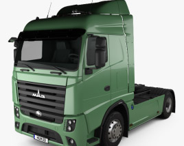 MAZ 5440 M9 트랙터 트럭 2019 3D 모델 