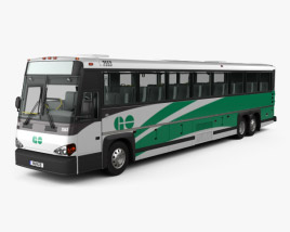 MCI D4500 CT Transit Bus с детальным интерьером 2008 3D модель