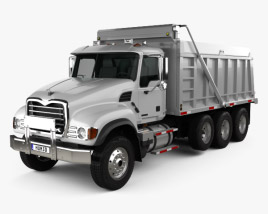 Mack Granite CV713 Dump Truck 2009 3D model
