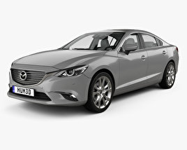 Mazda 6 GJ セダン HQインテリアと 2018 3Dモデル