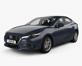 Mazda 3 (BM) sedan with HQ interior 2020 3D model