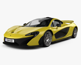 McLaren P1 HQインテリアと 2016 3Dモデル