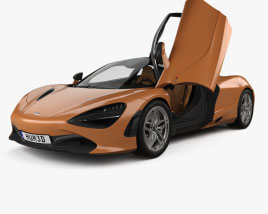 McLaren 720S with HQ interior 2023 3D model