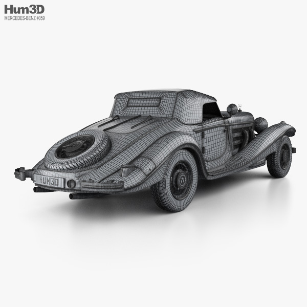 Mercedes-Benz 500K Special ロードスター 1936 3Dモデル - ダウンロード 乗り物 on 3DModels.org