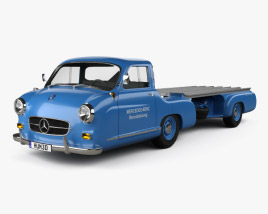 Mercedes-Benz Blue Wonder Renntransporter 1954 3D model