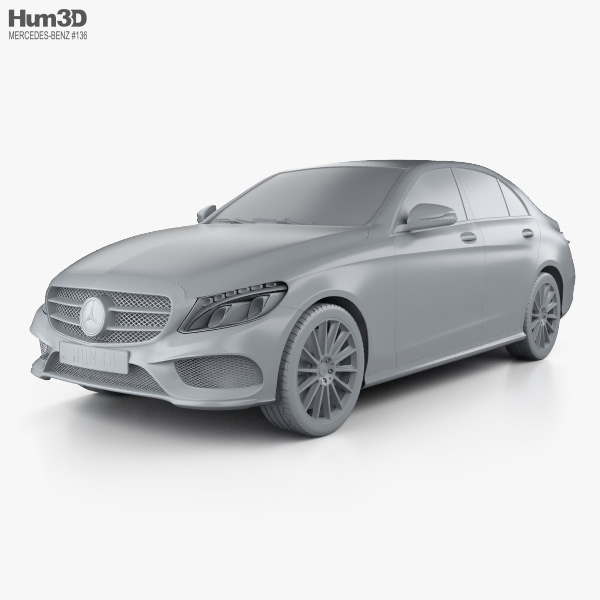 Mercedes-Benz C-Class W205 2016 3D Model in Sedan 3DExport
